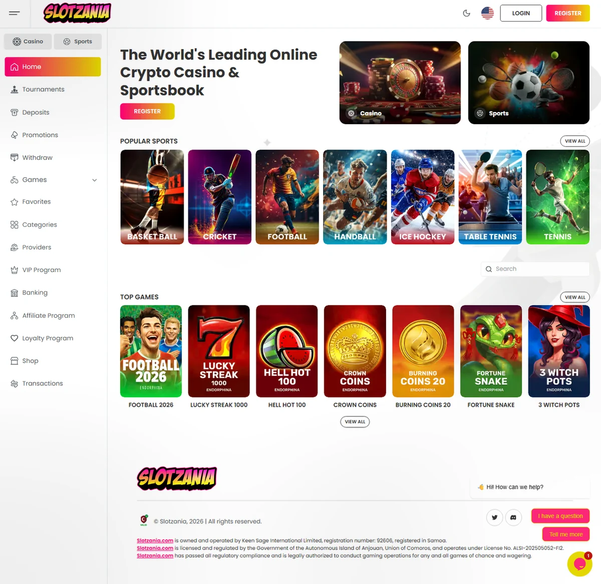 Slotzania Casino